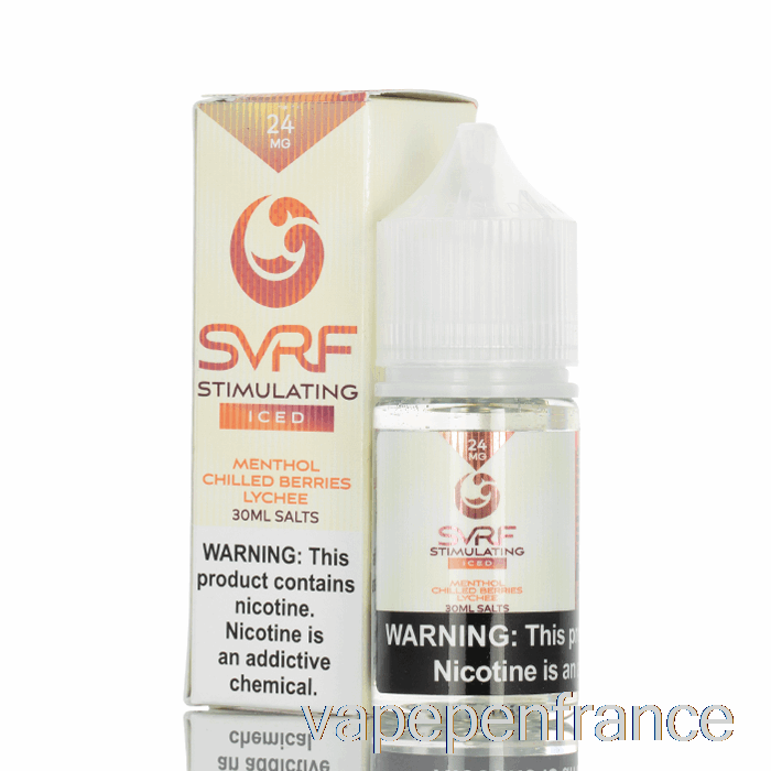 Stimulant Glacé - E-liquide Aux Sels De Svrf - Stylo Vape 30 Ml 24 Mg